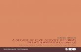 a decade of civil service reforms in latin america (2004–13)