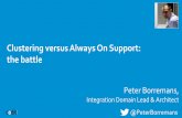 Clustering versus Always On Support: the battle (Peter Borremans @ Codits BizTalk 2016 Launch Event)