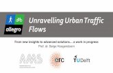 Unraveling urban traffic flows