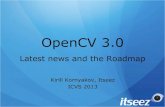 OpenCV 3.0 - Latest news and the Roadmap