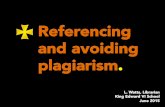 Referencing & avoiding plagiarism presentation