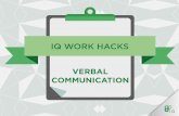 IQ Work Hacks : Verbal communication