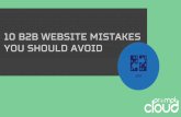 10 B2B Website Mistakes you Should Avoid