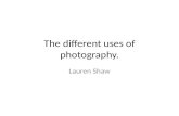 The different uses of photography