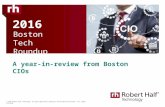 Boston CIO Insights | 2016 A Year in Review