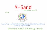 M-sand (Manufactured Sand)