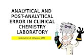 Analytical and post analytical errors in laboratory