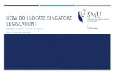 How do i locate singapore legislation