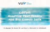 LOTUS: Adaptive Text Search for Big Linked Data