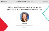 Using New Approaches to Content to Steward a Brand that Never Stands Still