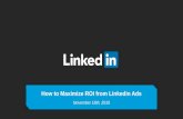 Webcast: How to Maximize ROI from  your LinkedIn Ads