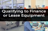 Qualifying for equipment leasing