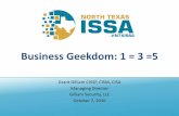 NTXISSACSC4 - Business Geekdom: 1 = 3 = 5