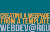 Creating a Webpage from a Template