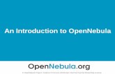 TechDay - April - Introduction to OpenNebula
