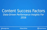 Content Success Factors - #SearchFest 2016