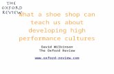What a shoe shop can teach us about developing high performance cultures