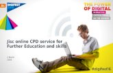 Jisc online CPD service for further education and skills - Jisc Digifest 2016