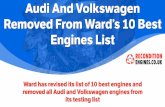 Audi and volkswagen removed from ward’s 10 best engines list