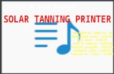 New Product Development PPT on Solar Tanning Printer