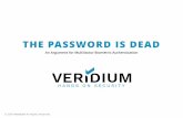 The Password Is Dead: An Argument for Multifactor Biometric Authentication