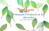 Patanjali products and its benefits