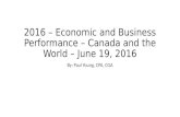 1Q2016 - Economic and Business Performance – canada