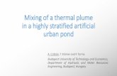 DSD-INT 2016 Mixing of a thermal plume in a highly stratified artificial urban pond - Csibran