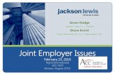 Joint Employer Issues