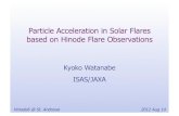 Particle Acceleration in Solar Flares based on Hinode Flare ...