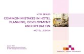 HTM Series (Common Mistakes in Hotel Planning, Development and Operation -  Hotel Design) 08.14