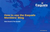 How to use the Eaquals Blog