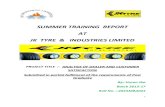 JK Tyre summer internship report on two wheeler tyre segment