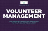 Volunteer management tips