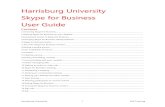 Harrisburg University Skype for Business User Guide