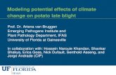 Modeling potential effects of climate change on potato late blight