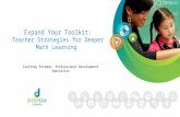 Expand Your Toolkit: Teacher Strategies for Deeper Math Learning