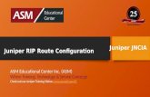 Juniper JNCIA – Juniper RIP Route Configuration