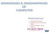 advantages and disadvantages  of computer