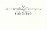 75 Years: An Informal History of Shaker Heights