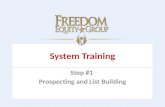 Prospecting and list building