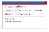 Capital structure and term structure