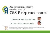 An empirical study on the use of CSS preprocessors