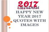 Wisdom Happy New Year 2017 Quotes With Images