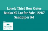 Lovely Third Row Outer Banks NC Lot for Sale | 2287 Sandpiper Rd