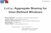 Aggregate Sharing for User-Define Data Stream Windows