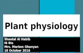 Topic 9  plant physiology