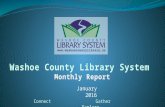 Washoe County Library Monthly Report-January 2016