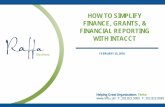 2016 02-25 How to Simplify Finance, Grants & Financial Reporting with INTACCT