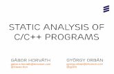 Static Analysis of C++ programs
